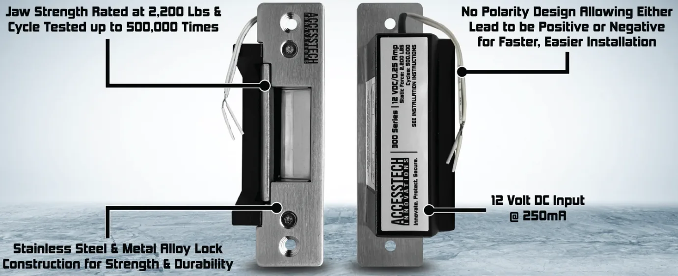 HES electric strike installed in commercial door frame for access control by Triton Locksmith